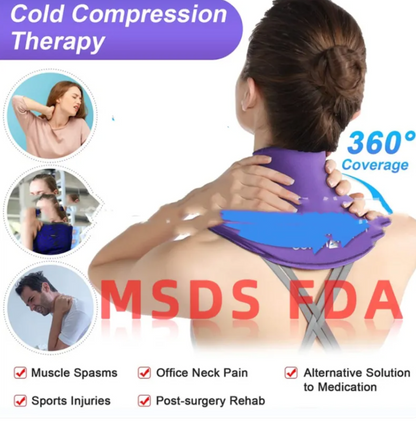 Cooling Gel Neck Wrap — Wearable Cold-Relief Shawl